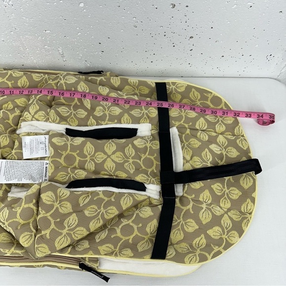 Petunia Pickle Bottom Beige & Yellow Stroller Bunting Bag - Picture 10 of 15